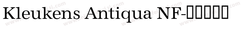 Kleukens Antiqua NF字体转换